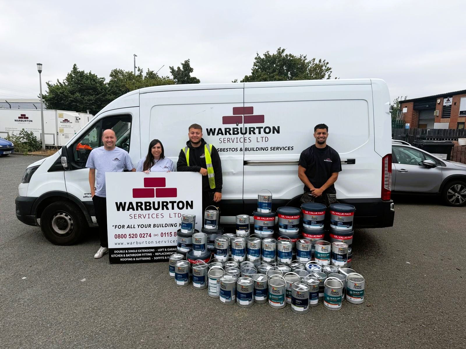 Paint donated to Nottingham children's homes